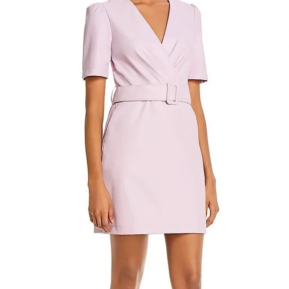 Lucy Paris | Dresses | Faux Leather Lilac Mini Dress | Poshmark